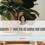 Waarom voor mij VA de lading niet dekt