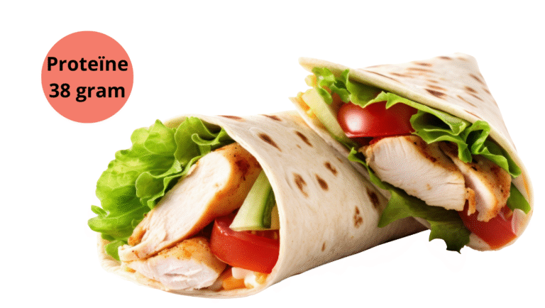 wrap met kip eiwitrijk
