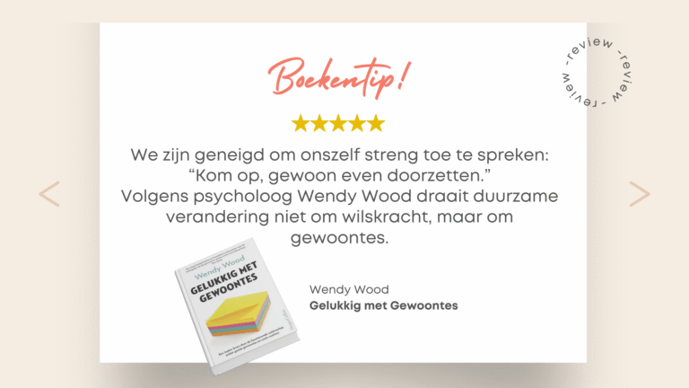 Wendy Wood gelukkig met gewoontes