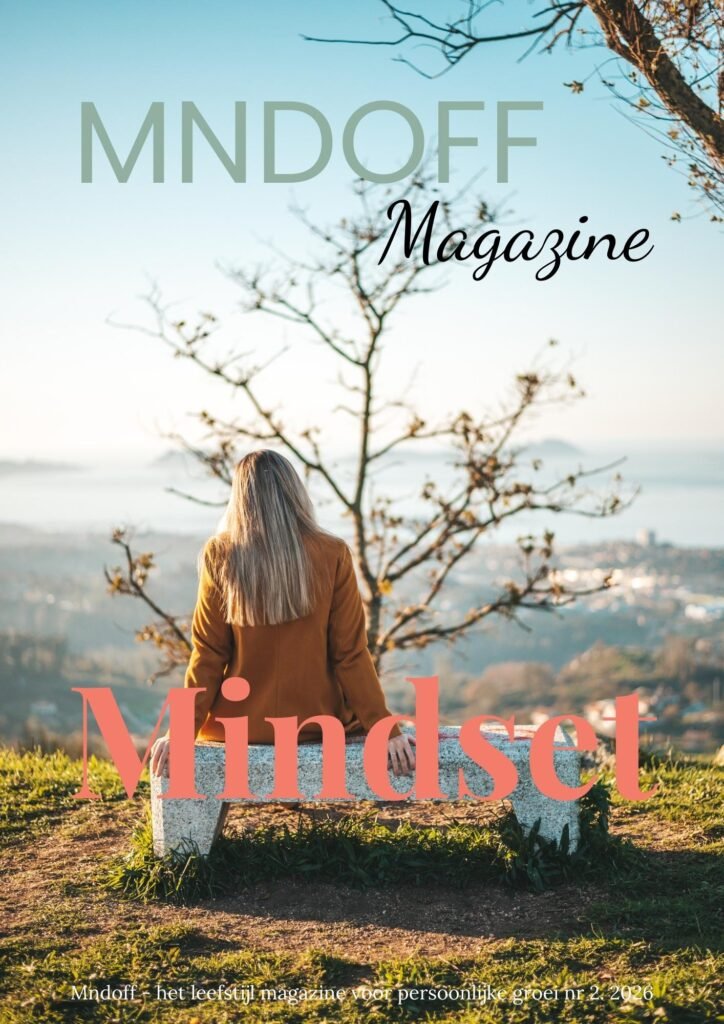 Cover Mndoff magazine voorjaar 2026 mindset en leefstijl
